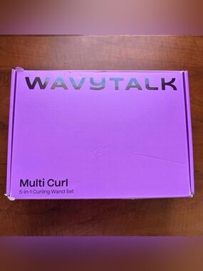 Wavytalk 5 in 1 Curling Wand Set, Dual Voltage with 5 Interchangeable Barrels